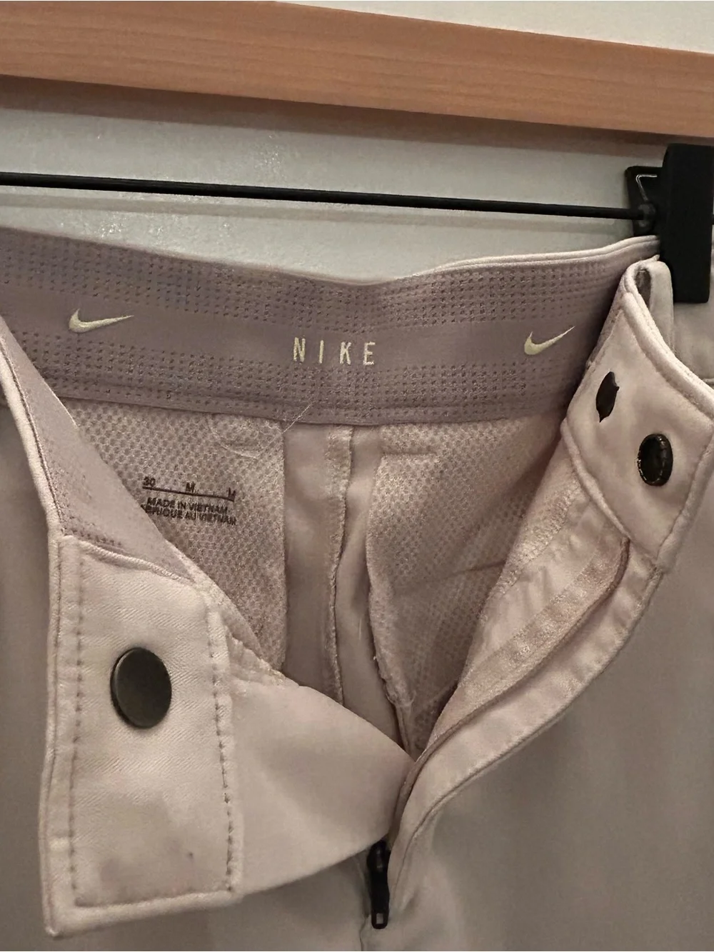 Nike Men's Tan Flat-Front Chino Shorts